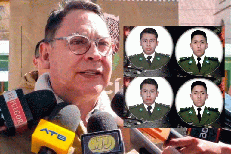 Jhonny Aguilera- viceministro de Régimen Interior y Policía / Policias muertos en Llallagua