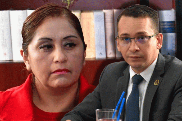 Ruth Nina de PAN-BOL y Romer Saucedo, presidente del TSJ