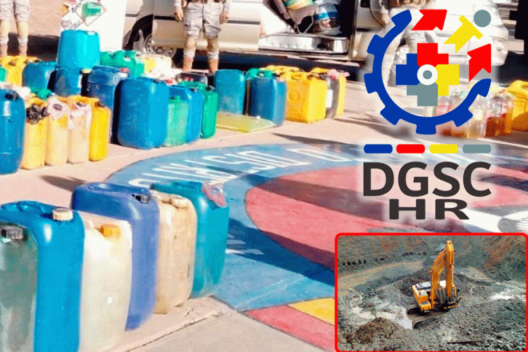 Combustibles minería ilegal y DGSC /Imagen Ilustrativa/