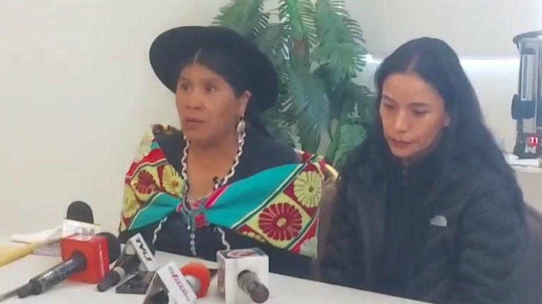 Conferencia de prensa candidata y senadora Toribia Lero
