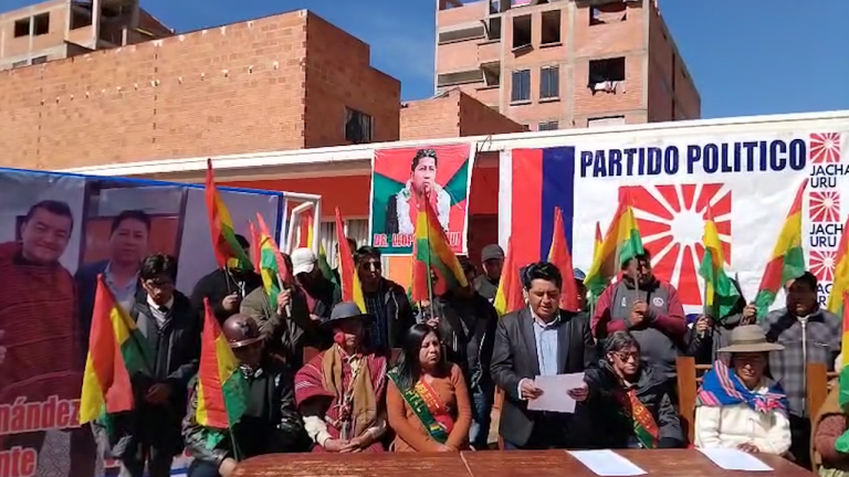 Proclamación de Leopoldo Chui en El Alto