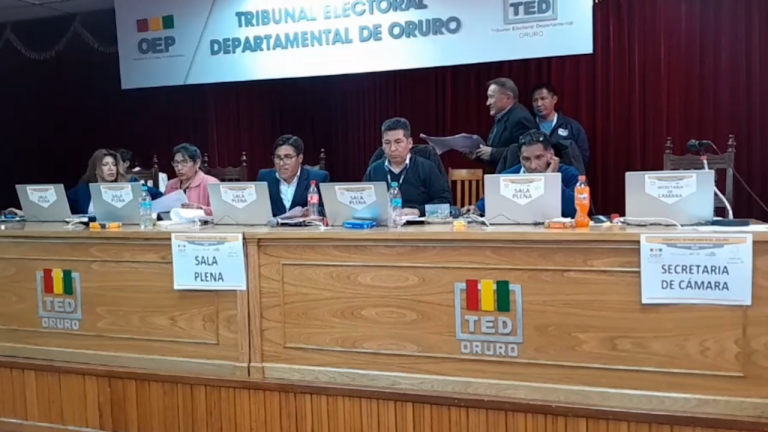 Tribunal Electoral Departamental (TED) Oruro