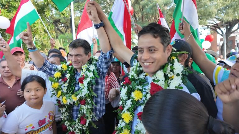 Rodrigo Paz y Edman Lara / Candidatos del PDC /