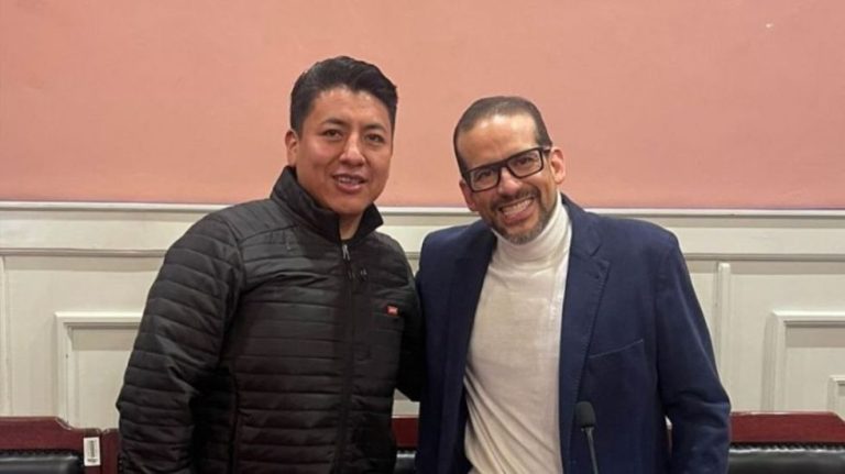 Marco Pumari y Luis Fernando Camacho