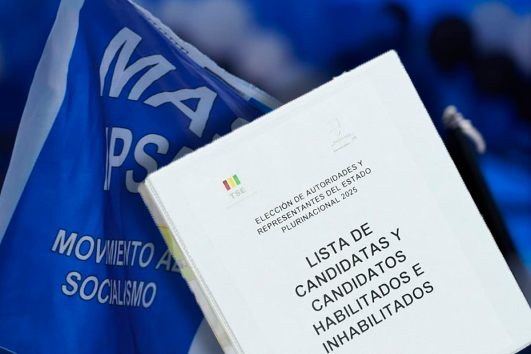 MAS y lista de candidatos habilitados e inhabilitados a los comicios /Imagen Ilustrativa/