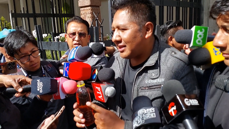 Limbert Tancara - Dirigente del transporte libre de La Paz