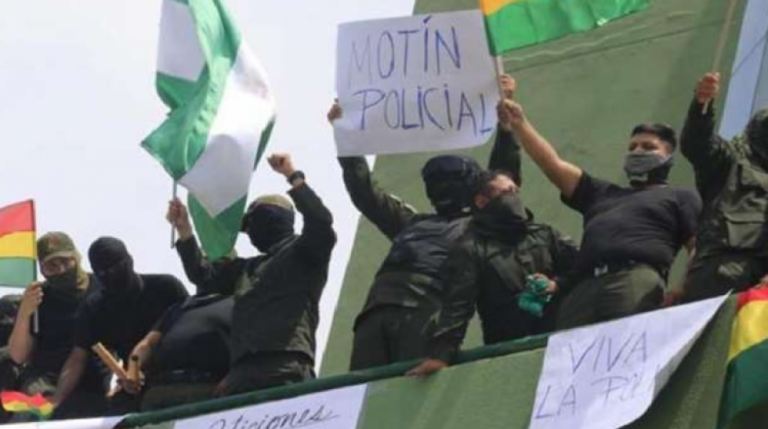 El motín policial inició en Cochabamba el 8 de noviembre de 2019. Foto: El Deber