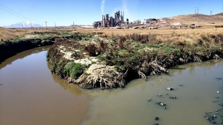 Aguas contaminadas en Viacha /Foto: Defensoría del Pueblo/