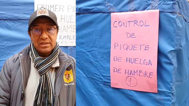 Protestas de trabajadores municipales en Potosí