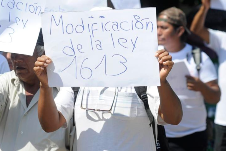 Protestas en rechazo a la ley 1316 / Foto: El Deber