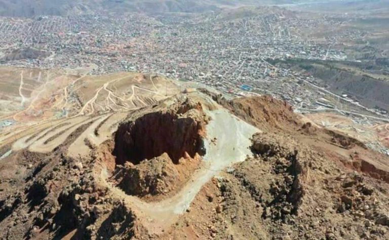 Hundimientos en el Cerro Rico de Potosí
