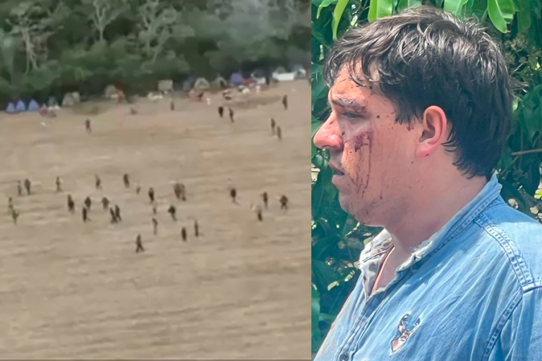 Avasallamientos y Pablo Vaca Diez herido