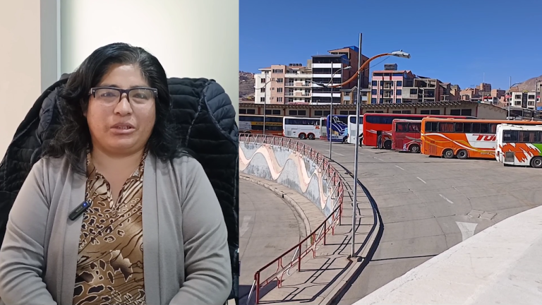 Escasez de combustible reduce la salida de buses en la Terminal Interdepartamental de Potosí Roxana Valdez - Administradora de la Terminal Interdepartamental de Potosí