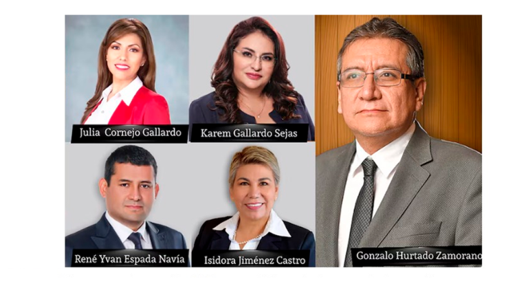 Magistrados prorrogados del TCP