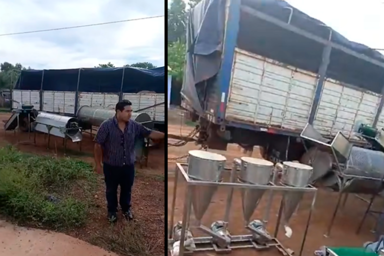 Concejal Walter Vaca evidencia que se llevan equipos de la planta procesadora