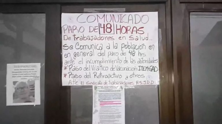 Comunicado de los trabajadores de salud en el Hospital San Juan de Dios | Noticiero EL DEBER