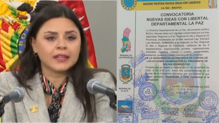 Carla Faval, vocera presidencial y convocatoria a marcha en favor de Lara