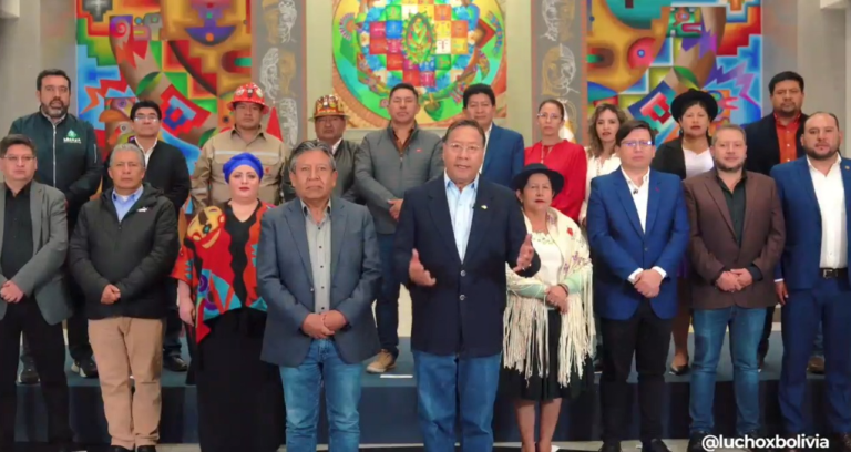 Arce acusa a Evo Morales de generar fracturas internas en el MAS y de saboteo económico y dice que se van “con la frente en alto” Gabinete de ministros