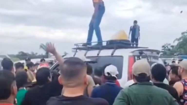 Caos en uno de los puntos de bloqueo en el Beni