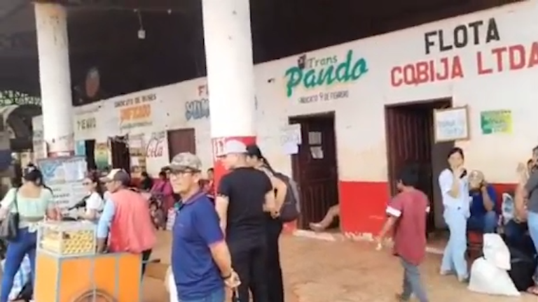 Transporte interdepartamental en Beni aumenta el pasaje un 75%; pasajeros sorprendidos por el incremento de Bs 150 a Bs 300 Terminal de transporte interdepartamental de Beni /Foto: Fides Trinidad/