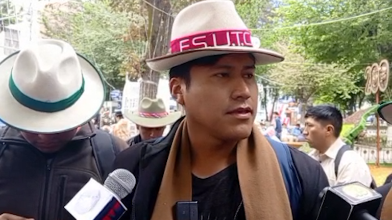 Héctor Cruz - Dirigente de la Federación Sindical Única de Trabajadores Campesinos de Oruro (FSUTCO)