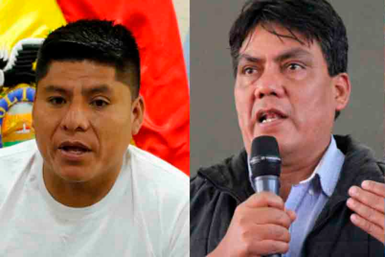 Leonardo Loza y Héctor Arce exparlamentarios del Movimiento Al Socialismo (MAS)