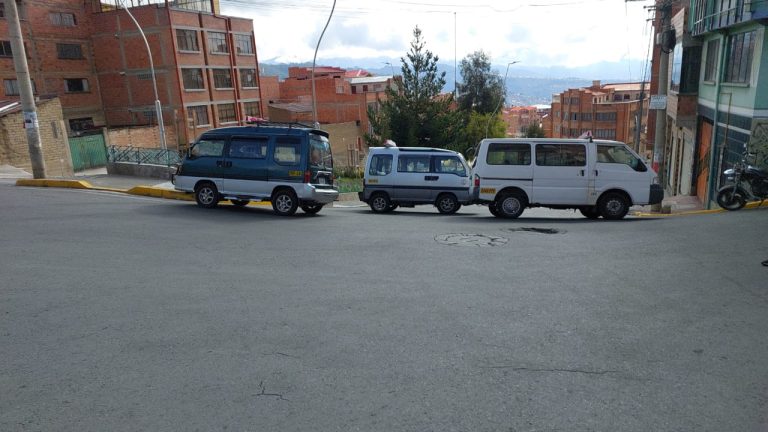 Bloqueo del sector transporte en La Paz /Foto: Radio Fides/