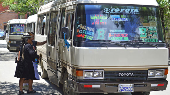 Tarija inicia paro indefinido desde las 00:00 horas de mañana si no se abroga el DS 5503 Transporte Publico de Tarija, Vía: La Voz de Tarija.